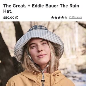 Eddie Bauer Blue Checkered Women's Hat